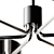 Sleek Axle Nickel Chandelier 3D model small image 6