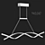 Sleek Spiral Chandelier 3D model small image 3