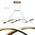 Sleek Spiral Chandelier 3D model small image 4