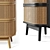 Laora Rattan 3-Drawer Commode 3D model small image 3