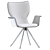 Essen: Russian-Made Metal and Wood Dining Chair 3D model small image 4