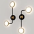 TOLANI Wall Lamp: Elegant Black & Gold 3D model small image 3