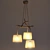 Rustic Wooden Pendant Lamp 3D model small image 3