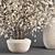 Concrete Vases with Branches 3D model small image 2