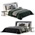 Sleek and Stylish Minotti Reeves Bed 3D model small image 3