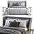Sleek and Stylish Minotti Reeves Bed 3D model small image 4