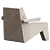CUBIC Easy Chair: Modern Comfort and Style 3D model small image 4