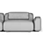 Modern Elegance: Rove Concepts Boden Sofa 3D model small image 3