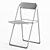 Con.fort Folding Chair: Stylish & Lightweight 3D model small image 4