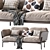 Cloud 2 Seater Sofa 3D model small image 6
