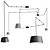 Sleek Pendant Light: TUBE By Vibia 3D model small image 1