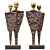 Elegant Couple Sculpture for Home Decor 3D model small image 1