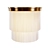 Houtique Cream Sconce: Stylish Metal and Polyester Blend 3D model small image 3