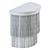 Houtique Cream Sconce: Stylish Metal and Polyester Blend 3D model small image 4