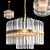 Elegant Gold Crystal Chandelier 3D model small image 1