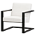 Brookline Chair: Stylish and Versatile Seating 3D model small image 1