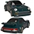 Vintage 1980 Porsche Carrera 911 Turbo 3D model small image 1