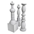Elegant Decor Set: Flavia Totem 3D model small image 2