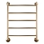 Bronze Water Heated Towel Rail - EWRIKA Sappho D 70x50 3D model small image 1