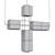 Elegant Marcos Line C Chandelier 3D model small image 2