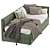 Hawthorne Daybed: Stylish Trundle Sofa Bed 3D model small image 4