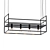 Stylish 4-Light Black Pendant 3D model small image 1