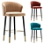 Karolina Bar Stool: Elegant Design, 3 Color Options 3D model small image 1