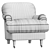 Hayes Club Chair: Elegant and Comfortable 3D model small image 3