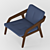 Formstelle Fabric Armchair - Stylish Design 3D model small image 3