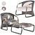 Elegant Hamar Armchair: Luxurious Comfort for Your Home 3D model small image 1