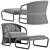 Elegant Hamar Armchair: Luxurious Comfort for Your Home 3D model small image 7