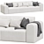 NORR11 RIFF 3-Seater Sofa: Modern Modular Comfort 3D model small image 1