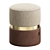 Contemporary Edson Pouf: Elegant and Versatile 3D model small image 1