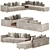 Modern Greer Sofa: Stylish & Space-saving 3D model small image 1