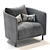 Blendy Lounge: Stylish Armchair for Ultimate Comfort 3D model small image 3