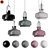 Copenhagen S Mini Chandelier 3D model small image 1