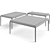 B&B Italia Michel Coffee Tables: Stylish and Versatile Set 3D model small image 6