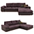 Stylish Corner Sofa Bed - Bono BENIX 3D model small image 1