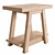 Rustic Safari Teak Bench 50cm 3D model small image 5