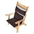 Stylish Fabric Wood Lounge Chair 3D model small image 5