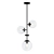 Sleek 3-Light Sputnik Chandelier 3D model small image 1