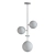 Sleek 3-Light Sputnik Chandelier 3D model small image 2