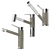 BLANCO Faucet Trio in Dual Materials 3D model small image 5