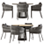 Modern Porto Dining Chair: 3D Model 3D model small image 2