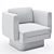 Sophisticated Bruno Moinard Chair 3D model small image 2