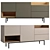 Modern Heaton Wide Sideboard Cabinet 3D model small image 2