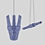 Modern TYCHO Pendant Light 3D model small image 3