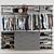 Wall-Mounted Wardrobe System, Hangers 3D model small image 1