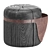 Barbora 2013 Wood Stool 3D model small image 9