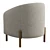 Boucle Modern Armchair - Cozy Chic 3D model small image 4